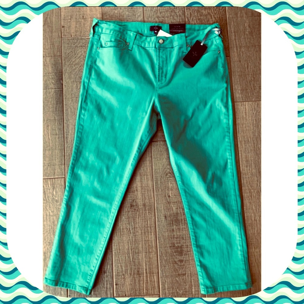 NYDJ Green Ankle Jeans 18P